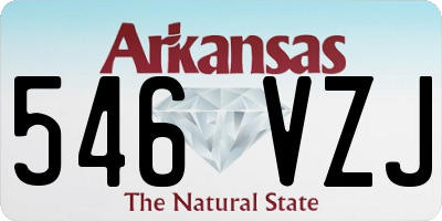 AR license plate 546VZJ
