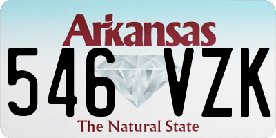 AR license plate 546VZK