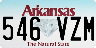 AR license plate 546VZM