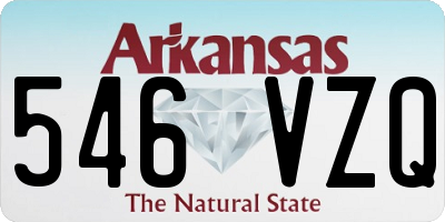 AR license plate 546VZQ