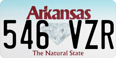 AR license plate 546VZR