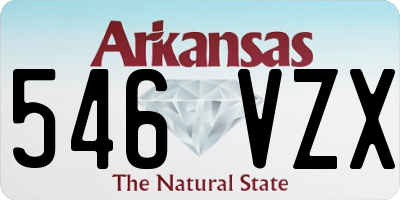 AR license plate 546VZX
