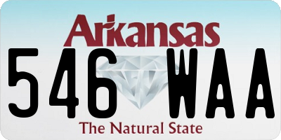 AR license plate 546WAA