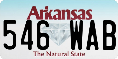 AR license plate 546WAB