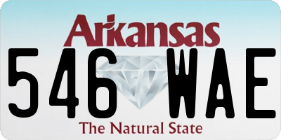 AR license plate 546WAE