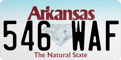 AR license plate 546WAF