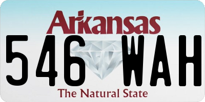 AR license plate 546WAH