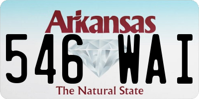 AR license plate 546WAI