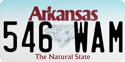AR license plate 546WAM