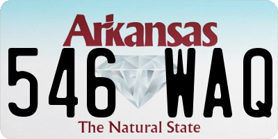 AR license plate 546WAQ