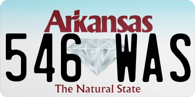 AR license plate 546WAS