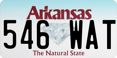 AR license plate 546WAT