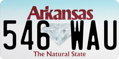 AR license plate 546WAU