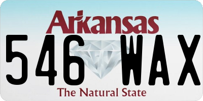 AR license plate 546WAX