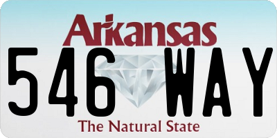 AR license plate 546WAY