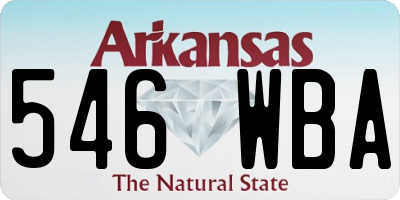 AR license plate 546WBA
