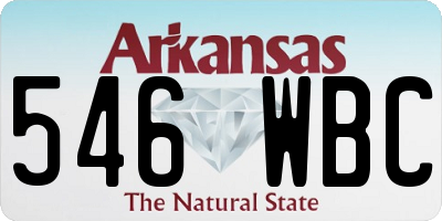 AR license plate 546WBC