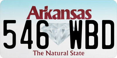AR license plate 546WBD