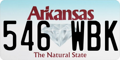 AR license plate 546WBK