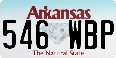 AR license plate 546WBP