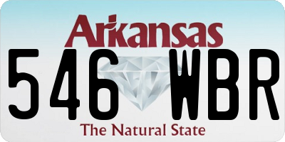 AR license plate 546WBR
