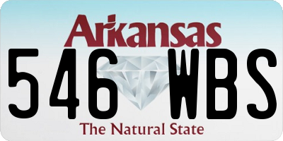 AR license plate 546WBS