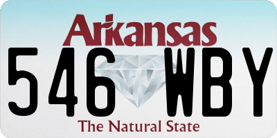 AR license plate 546WBY