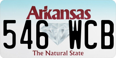 AR license plate 546WCB