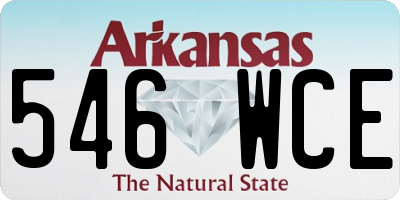 AR license plate 546WCE