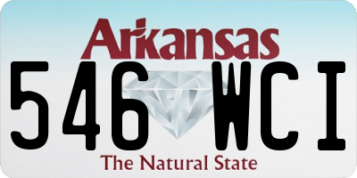 AR license plate 546WCI