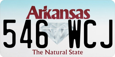 AR license plate 546WCJ
