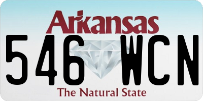 AR license plate 546WCN