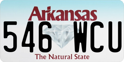 AR license plate 546WCU