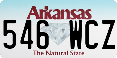 AR license plate 546WCZ