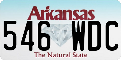 AR license plate 546WDC