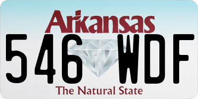AR license plate 546WDF