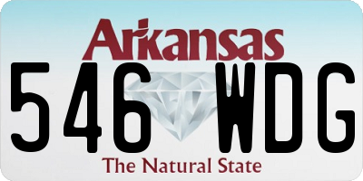 AR license plate 546WDG