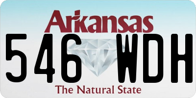 AR license plate 546WDH
