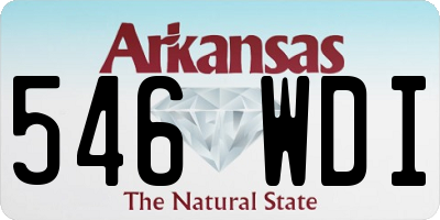 AR license plate 546WDI