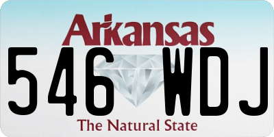 AR license plate 546WDJ