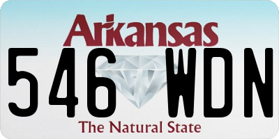 AR license plate 546WDN