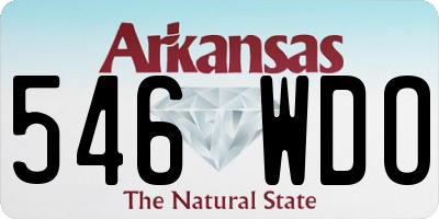 AR license plate 546WDO