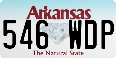 AR license plate 546WDP