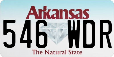 AR license plate 546WDR