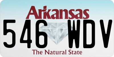 AR license plate 546WDV