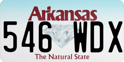 AR license plate 546WDX