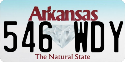 AR license plate 546WDY