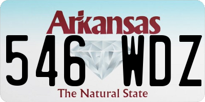 AR license plate 546WDZ