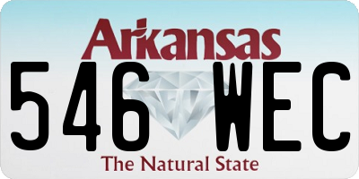 AR license plate 546WEC