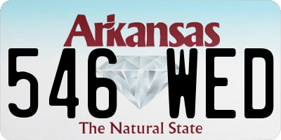 AR license plate 546WED